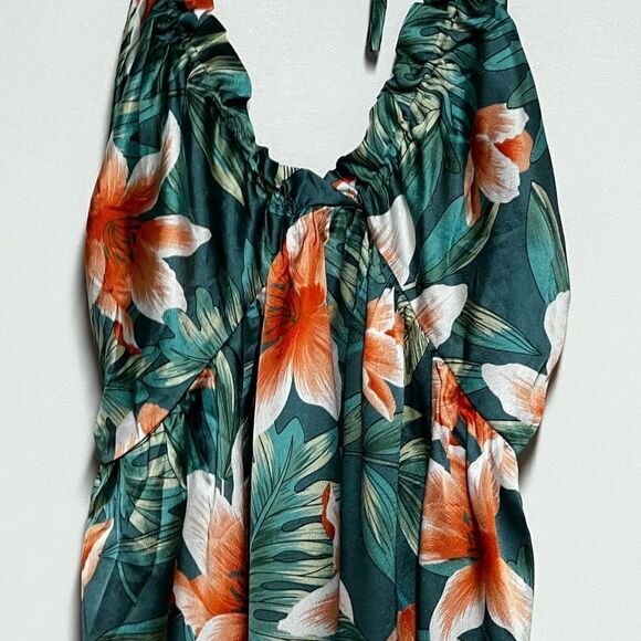 CUPSHE Women's Backless Maxi Dress in Tropical Green. Sz M 8-10 - Picture 8 of 10